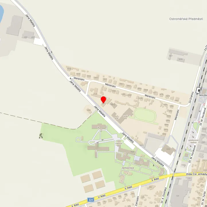 Mapa školy z Mapy.cz