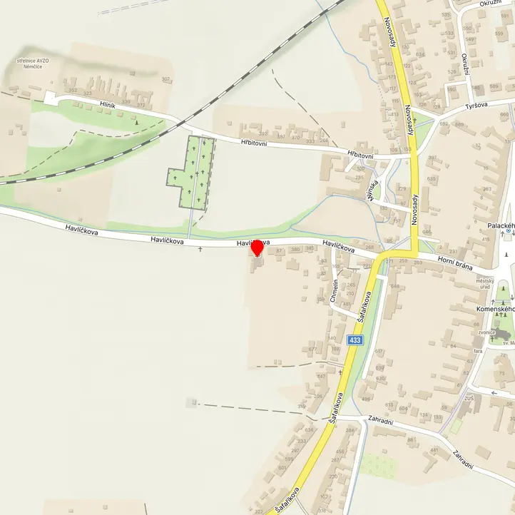 Mapa školy z Mapy.cz