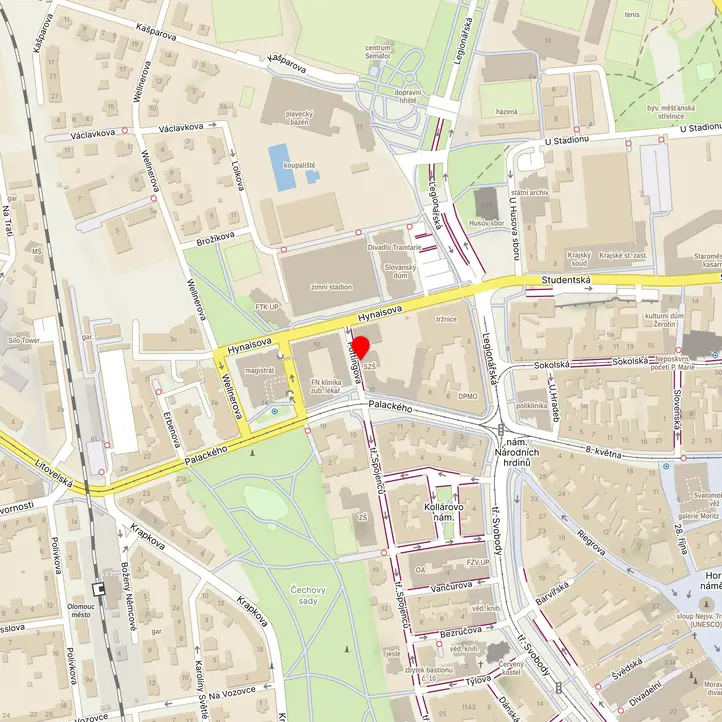 Mapa školy z Mapy.cz