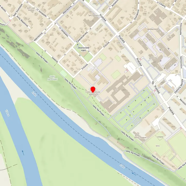 Mapa školy z Mapy.cz