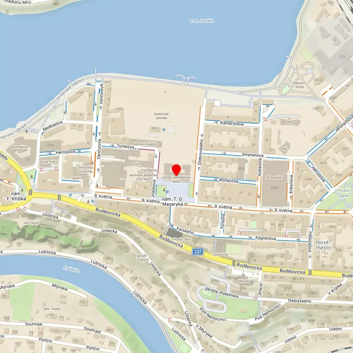 Mapa školy z Mapy.cz