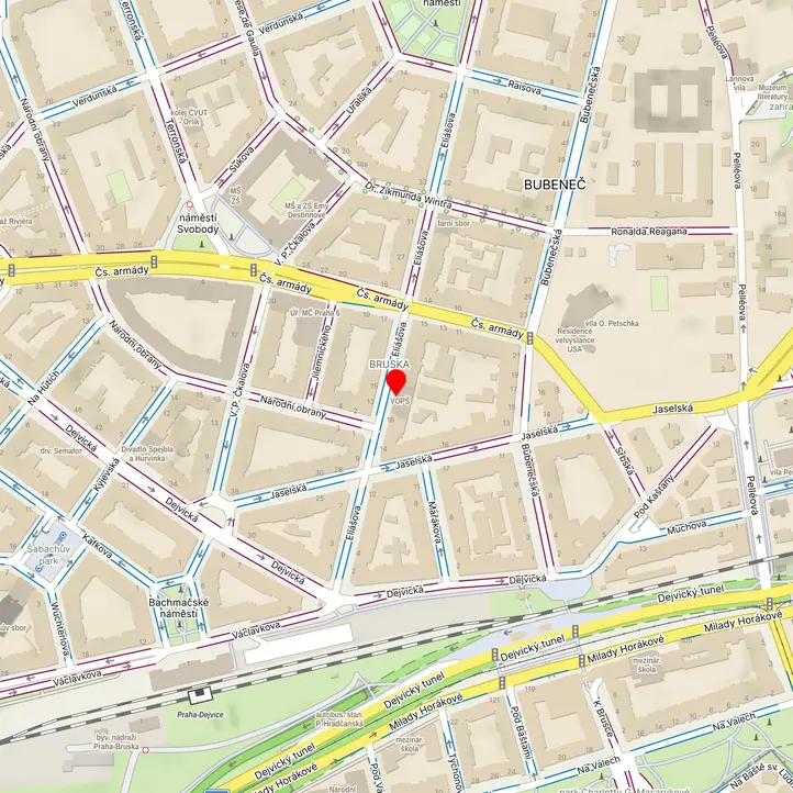 Mapa školy z Mapy.cz